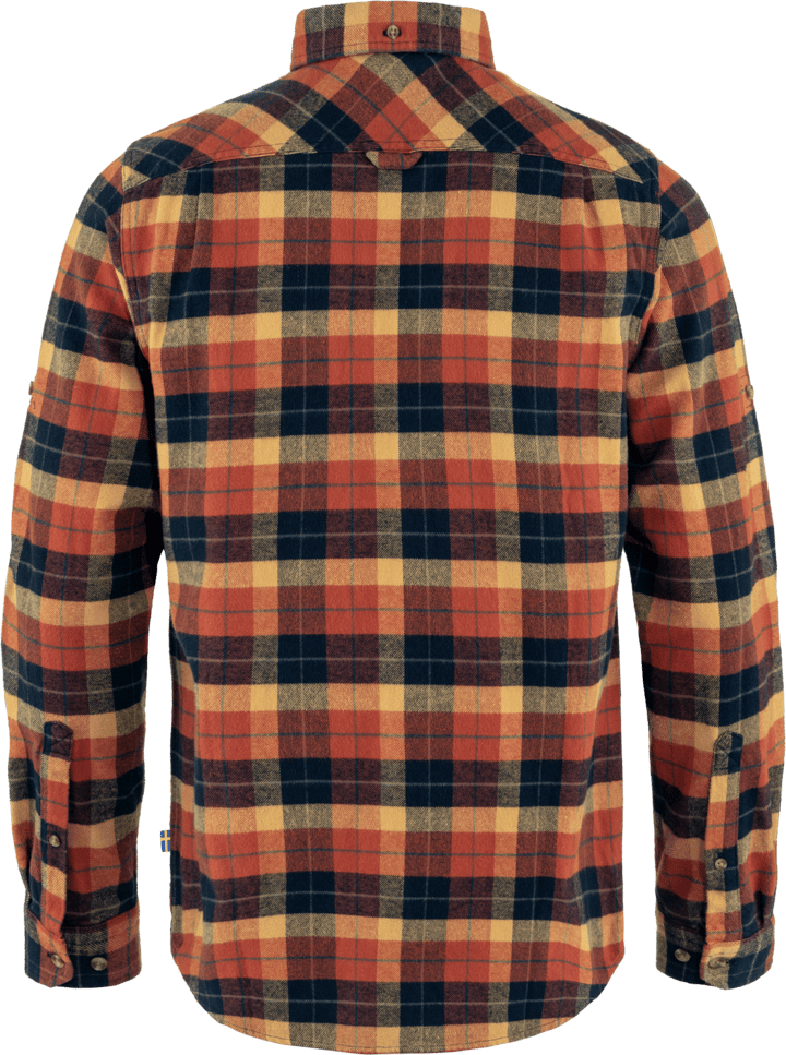 Men's Singi Heavy Flannel Shirt Autumn Leaf-Dark Navy Fjällräven