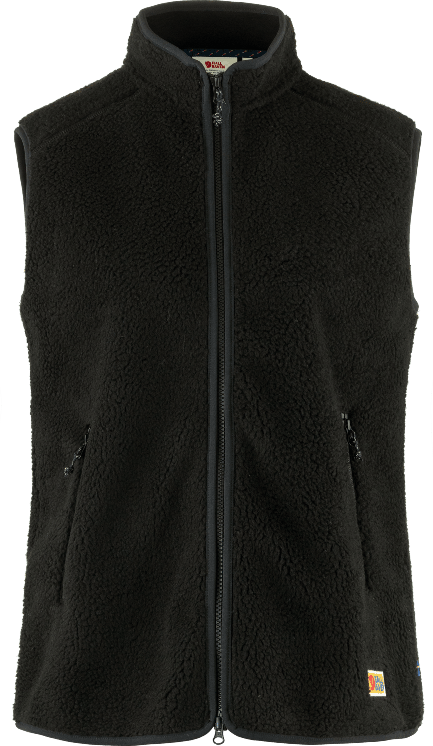 Women's Vardag Pile Fleece Vest Black