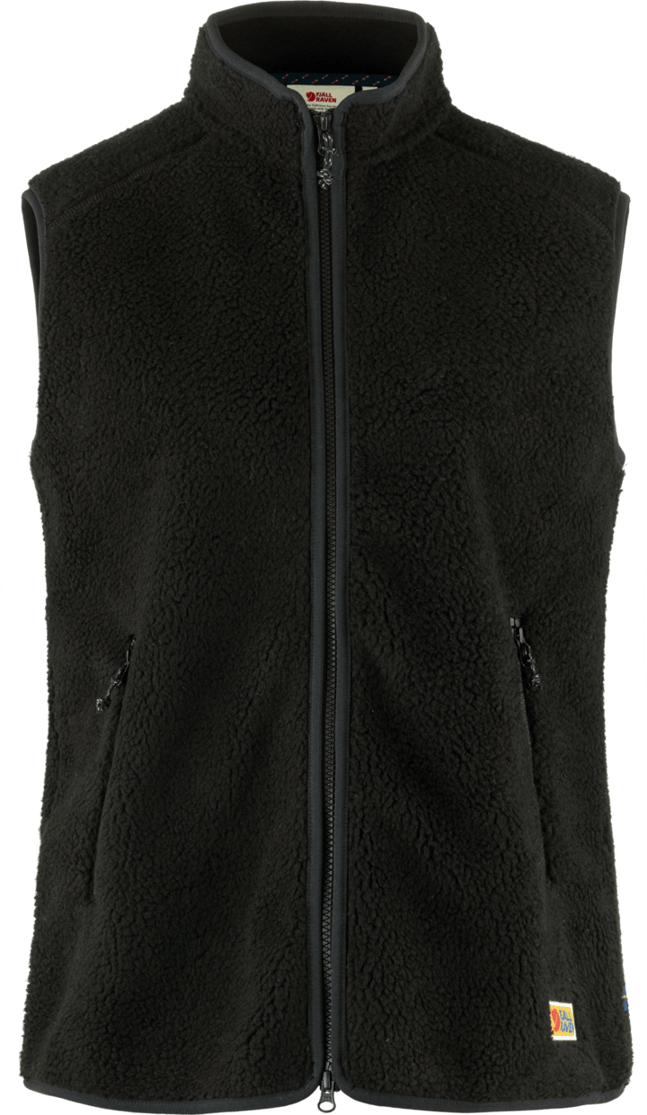 Women's Vardag Pile Fleece Vest Black Fjällräven