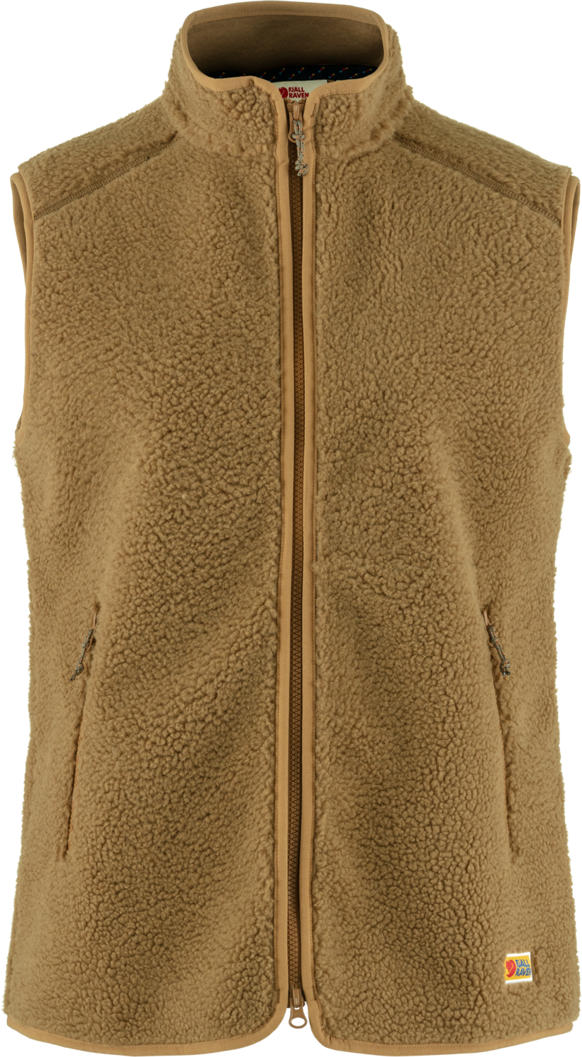Women’s Vardag Pile Fleece Vest Buckwheat Brown