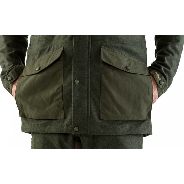 Men's Värmland Wool Jacket Dark Olive-Dark Olive Camo Fjällräven