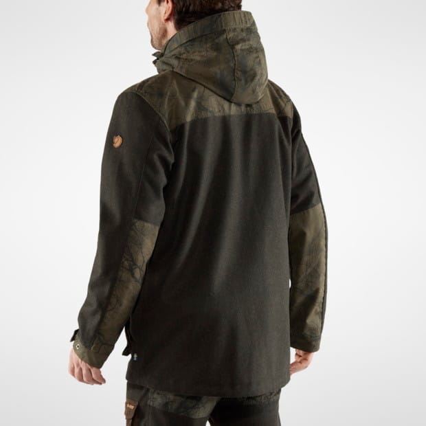 Men's Värmland Wool Jacket Dark Olive-Dark Olive Camo Fjällräven