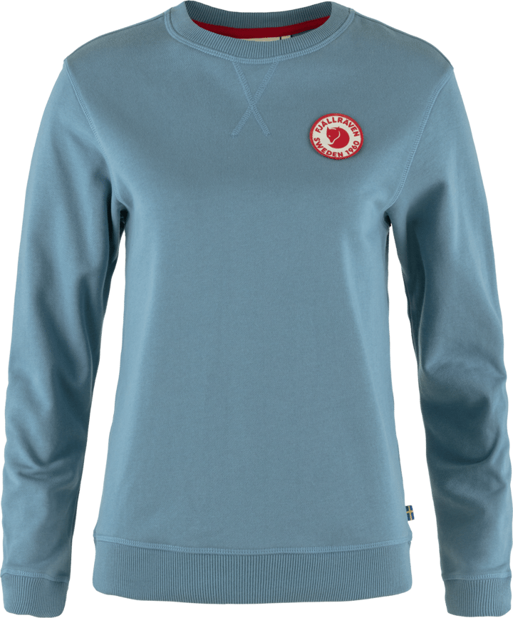 Fjällräven Women's 1960 Logo Badge Sweater Dawn Blue Fjällräven