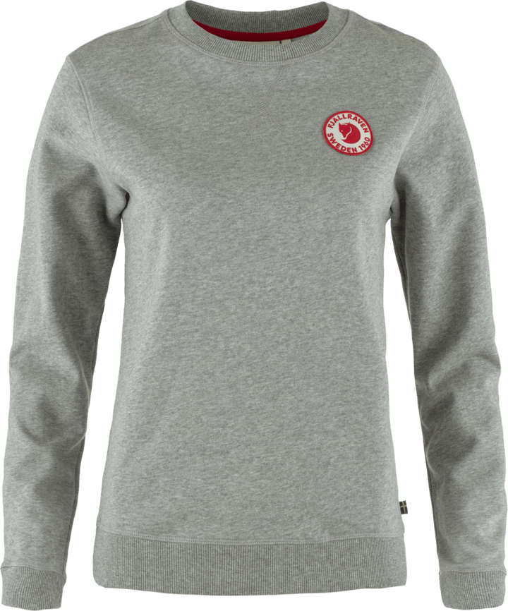 Fjällräven Women's 1960 Logo Badge Sweater Grey-Melange Fjällräven