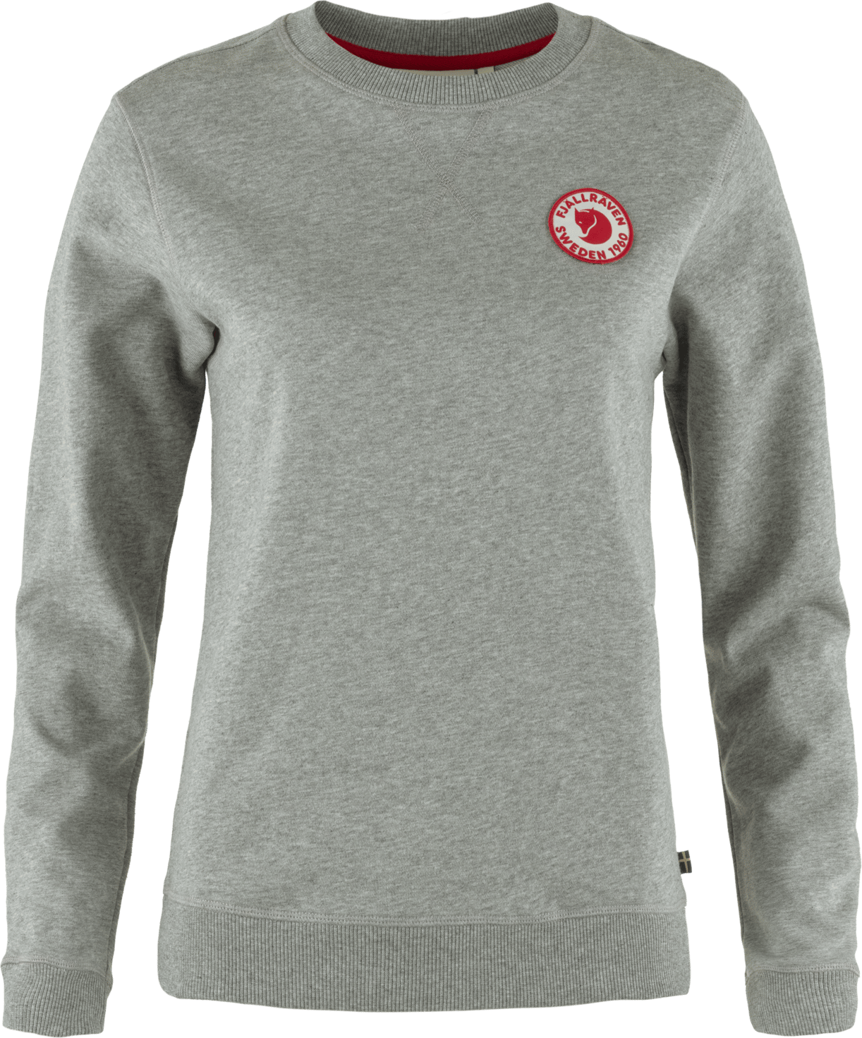 Fjällräven Women's 1960 Logo Badge Sweater Grey-Melange