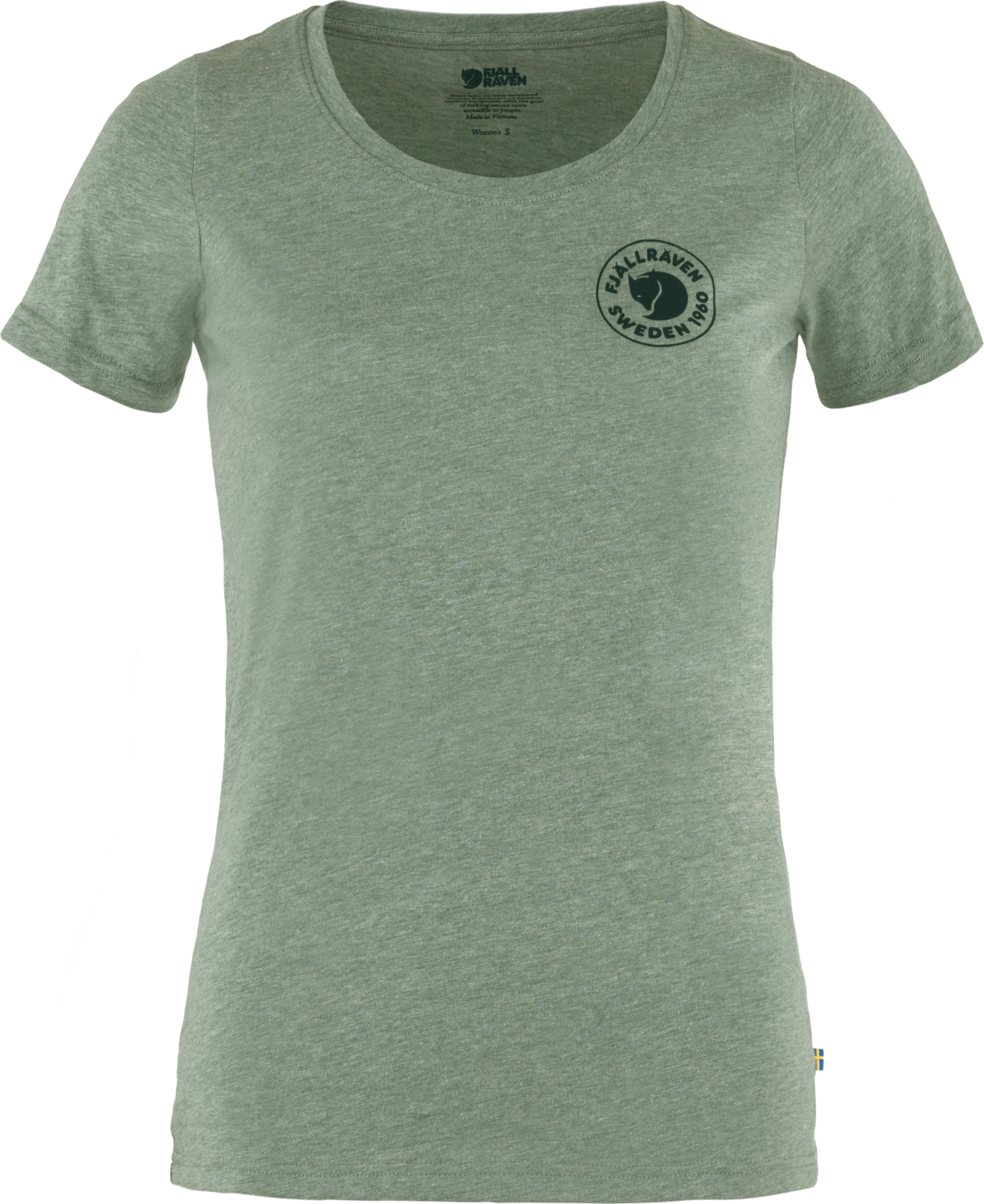 Fjällräven Women’s 1960 Logo T-Shirt Patina Green-Melange
