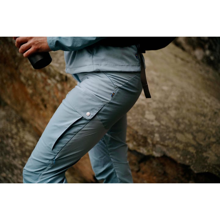 Fjällräven Women's Abisko Midsummer Trousers Short Mineral Blue-Clay Blue Fjällräven