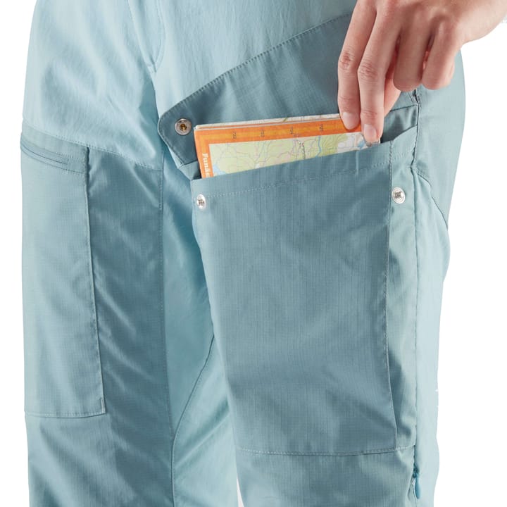Fjällräven Women's Abisko Midsummer Trousers Short Mineral Blue-Clay Blue Fjällräven