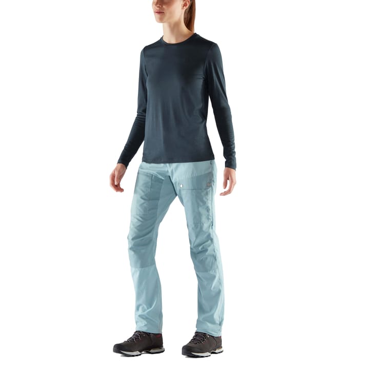Fjällräven Women's Abisko Midsummer Trousers Short Mineral Blue-Clay Blue Fjällräven