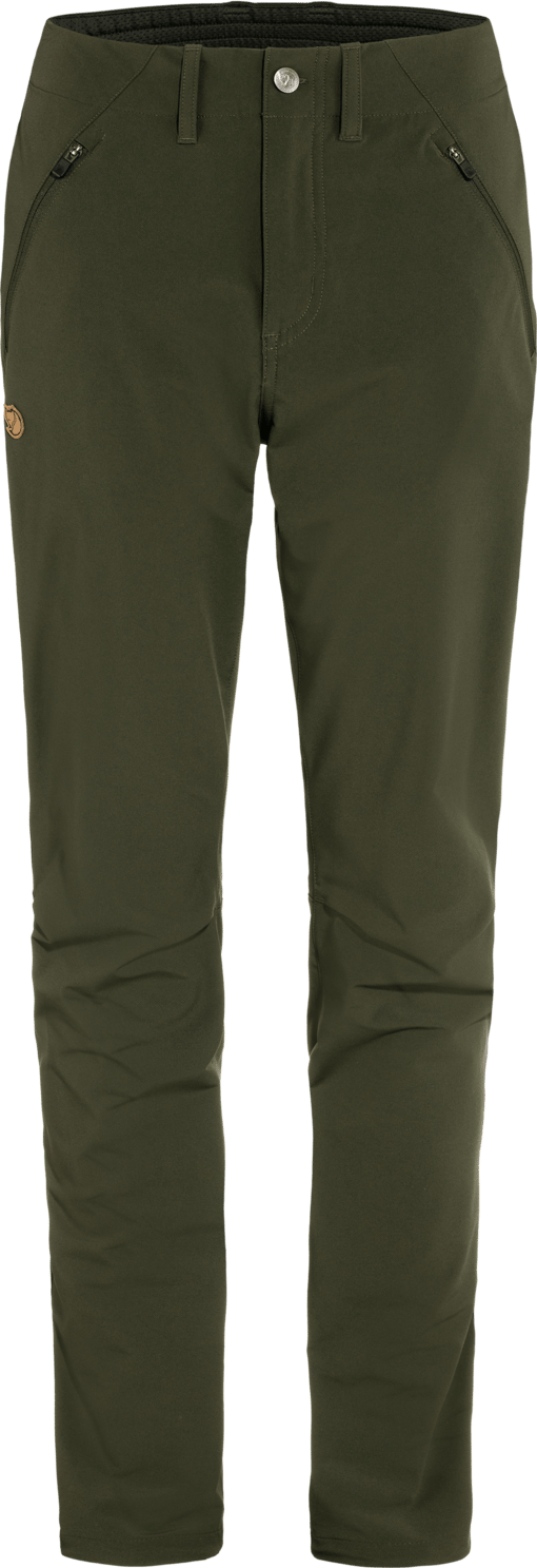 Fjällräven Women's Abisko Trail Stretch Trousers Deep Forest