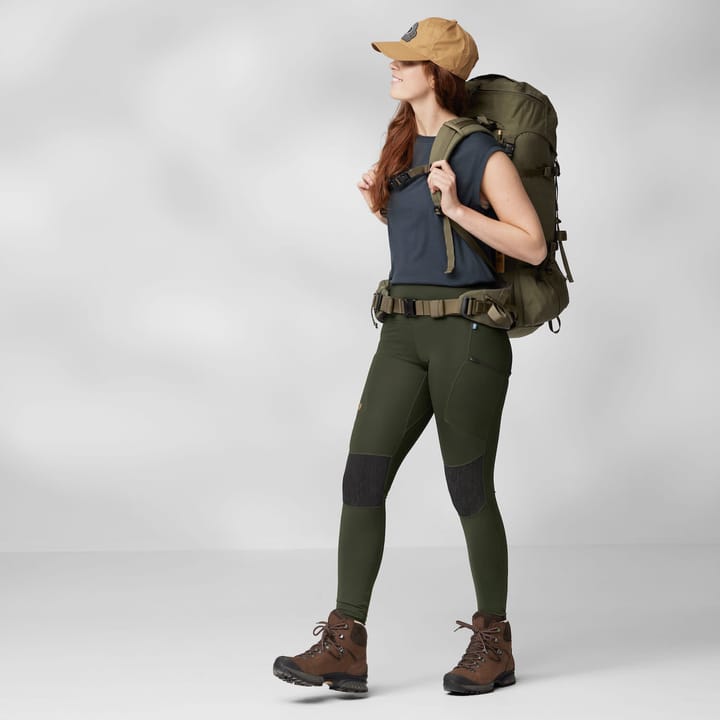Fjällräven Women's Abisko Trekking Tights HD Deep Forest Fjällräven