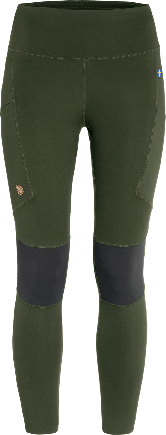 Fjällräven Women's Abisko Trekking Tights Pro Deep Forest/Iron Grey Fjällräven