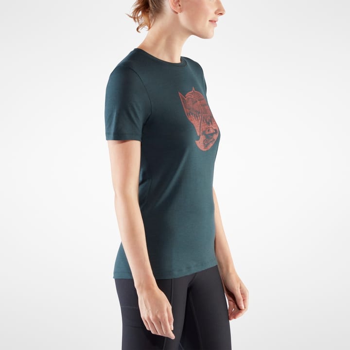 Fjällräven Women's Abisko Wool Fox SS Patina Green/Terracotta Brown Fjällräven