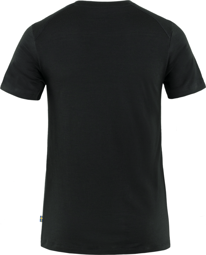 Fjällräven Women's Abisko Wool Fox Short Sleeve Black/Iron Grey Fjällräven