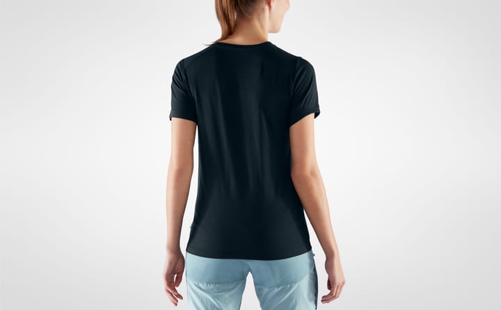 Fjällräven Women's Abisko Wool Short Sleeve Dark Navy Fjällräven