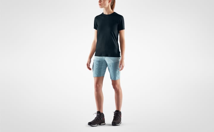 Fjällräven Women's Abisko Wool Short Sleeve Dark Navy Fjällräven