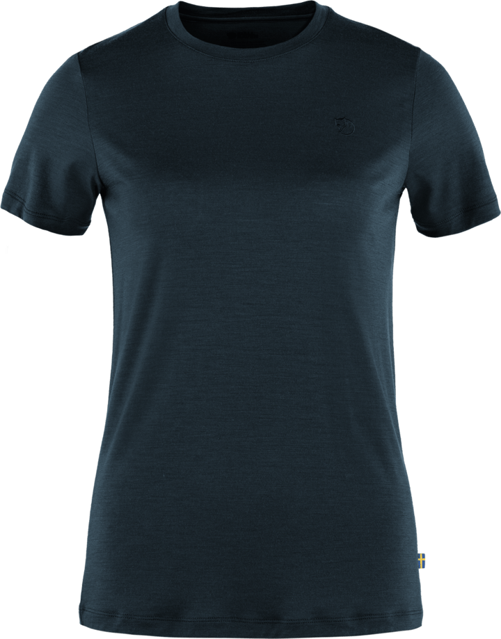 Fjällräven Women's Abisko Wool Short Sleeve Black Fjällräven