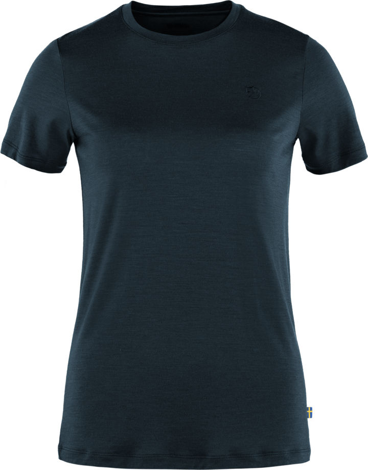 Fjällräven Women's Abisko Wool Short Sleeve Black Fjällräven