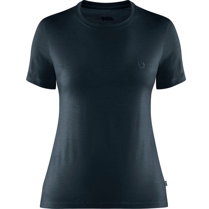 Fjällräven Women's Abisko Wool Short Sleeve Dark Navy Fjällräven