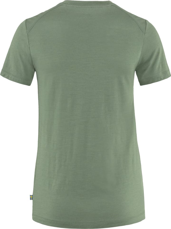 Fjällräven Women's Abisko Wool Short Sleeve Patina Green Fjällräven