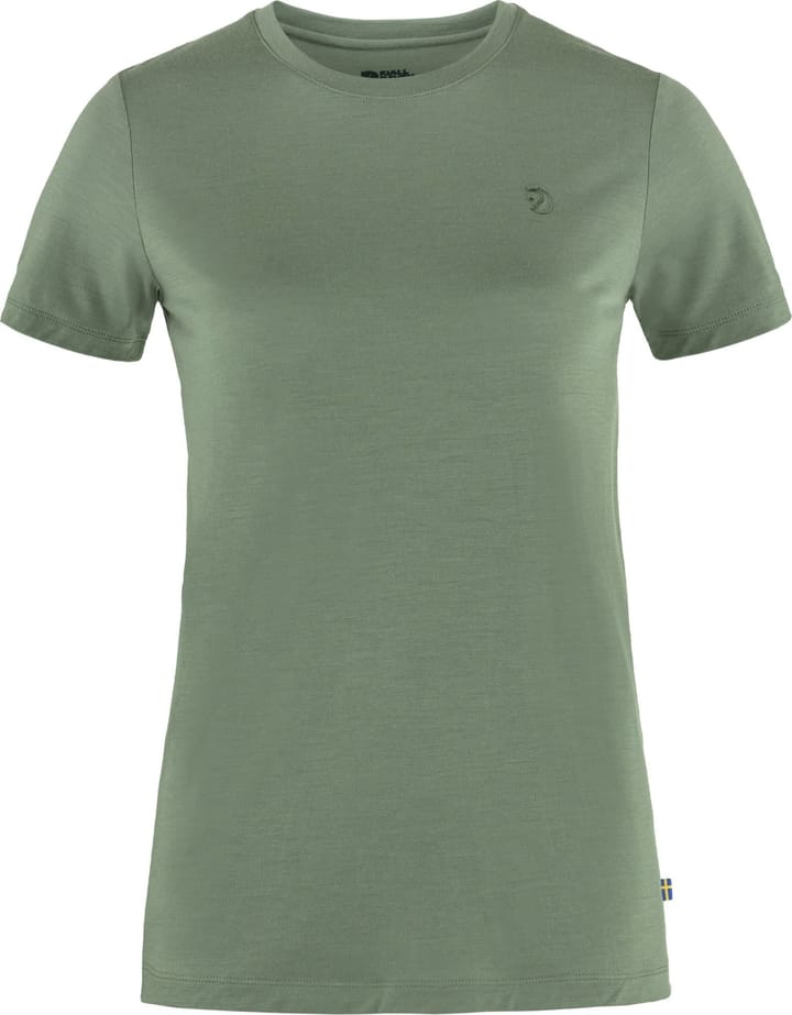 Fjällräven Women's Abisko Wool Short Sleeve Patina Green Fjällräven