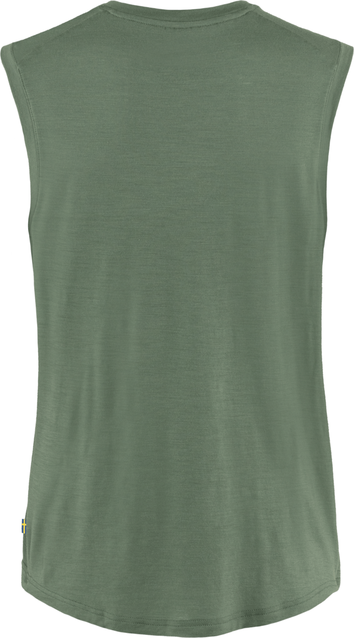 Women's Abisko Wool Tank Top Patina Green Fjällräven