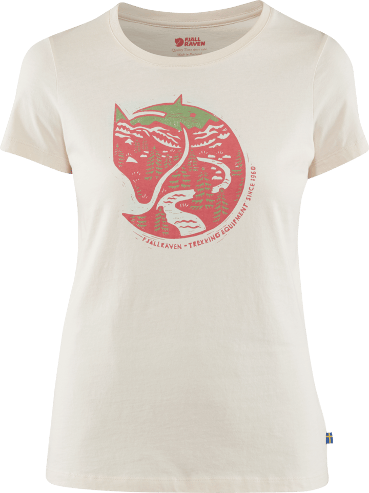 Women's Arctic Fox Print T-shirt Chalk White Fjällräven