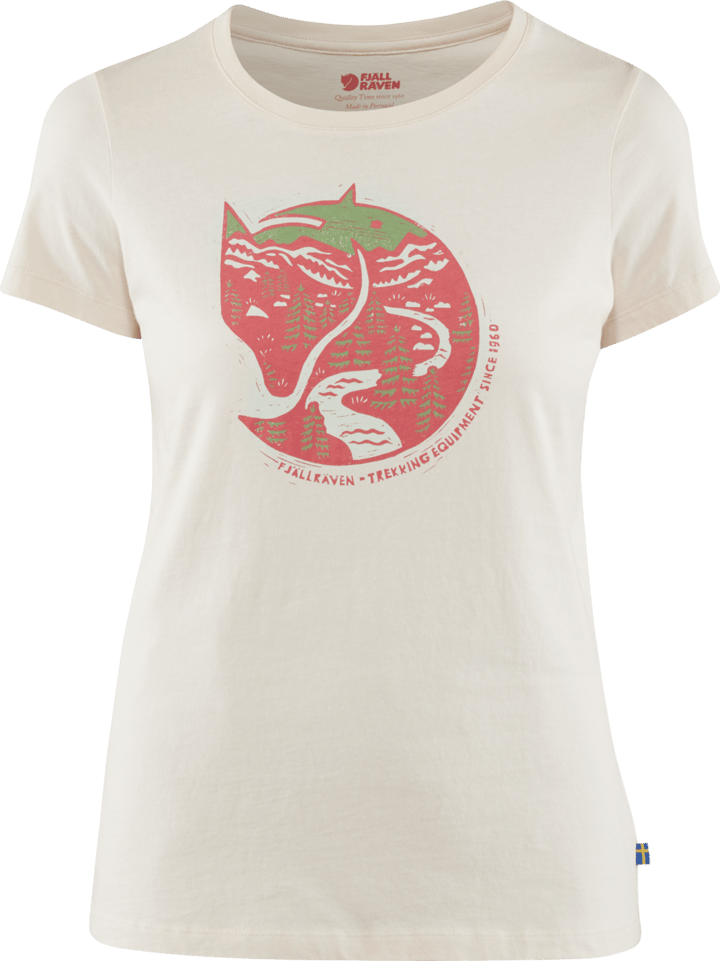 Fjällräven Women's Arctic Fox Print T-shirt Chalk White Fjällräven