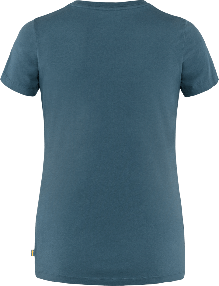 Women's Arctic Fox Print T-shirt Indigo Blue Fjällräven