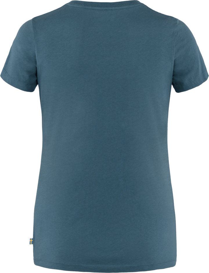 Fjällräven Women's Arctic Fox Print T-shirt Indigo Blue Fjällräven