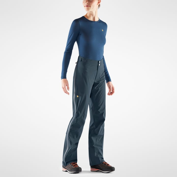 Fjällräven Women's Bergtagen Lite Eco-shell Trousers Regular Mountain Blue Fjällräven