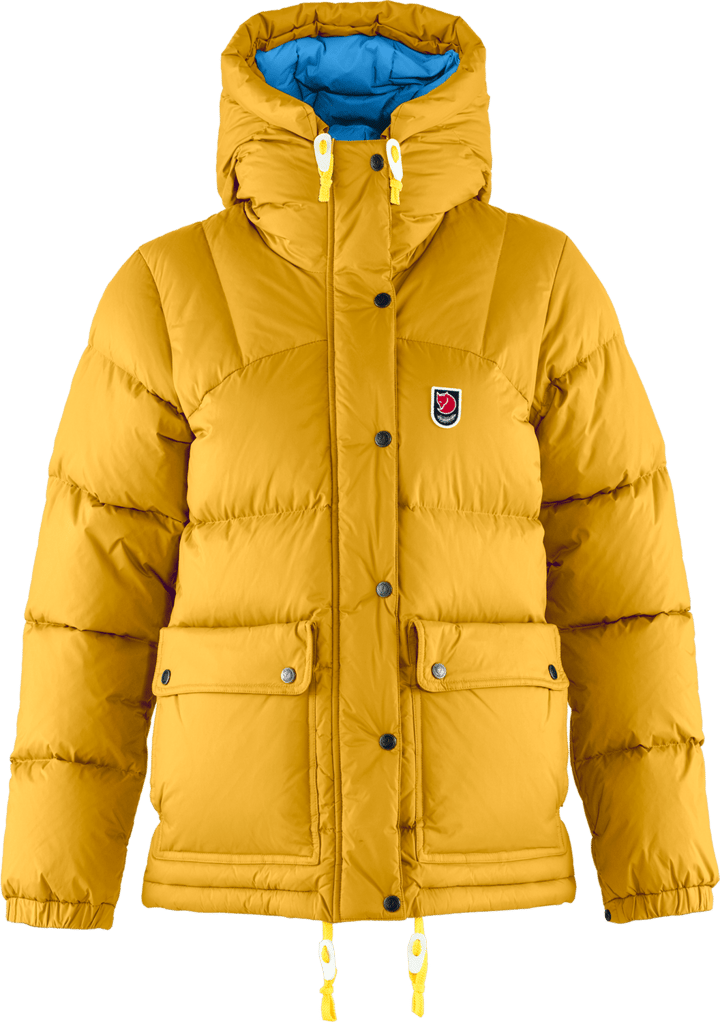 Women's Expedition Down Lite Jacket Mustard Yellow-UN Blue Fjällräven
