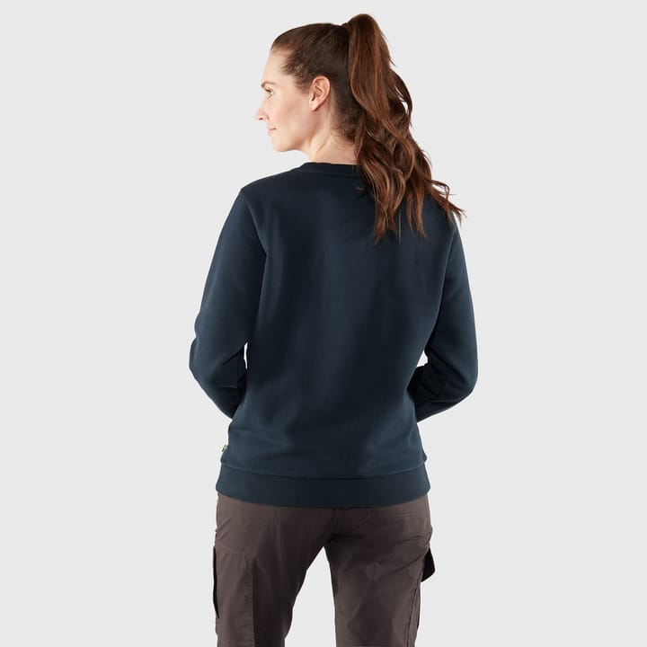 Fjällräven Women's Fjällräven Logo Sweater Dawn Blue/Terracotta Brown Fjällräven
