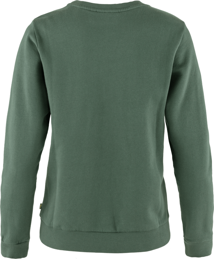 Women's Fjällräven Logo Sweater Deep Patina-Misty Green Fjällräven