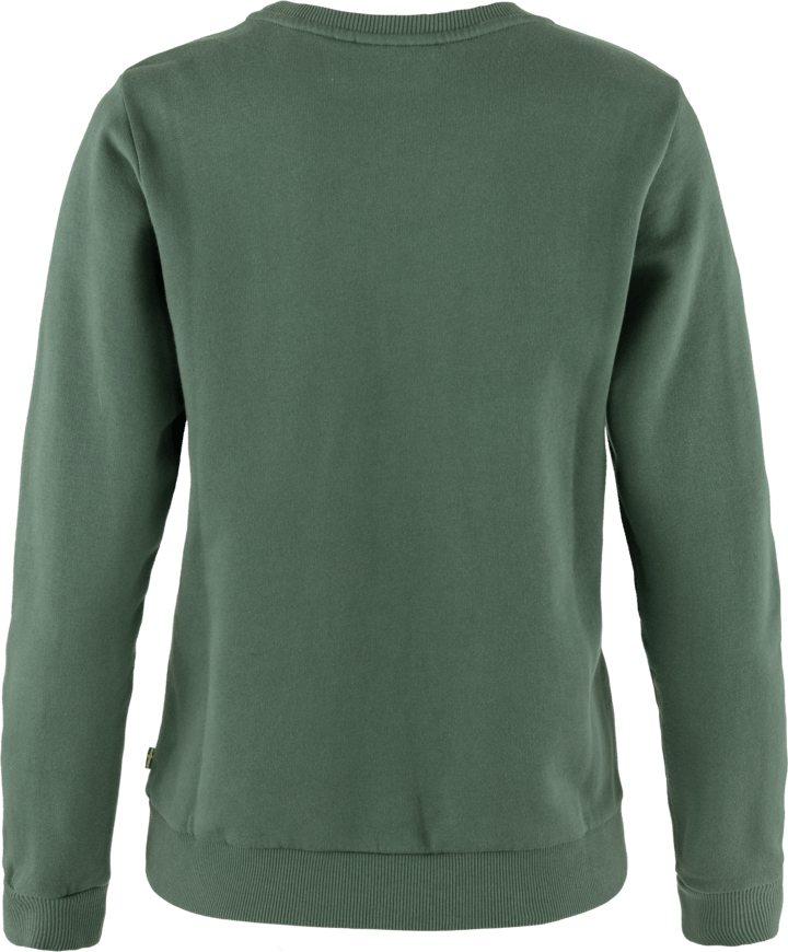 Women's Fjällräven Logo Sweater Deep Patina-Misty Green Fjällräven
