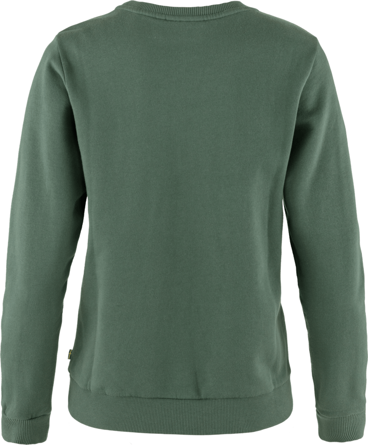 Fjällräven Women's Fjällräven Logo Sweater Deep Patina/Misty Green Fjällräven
