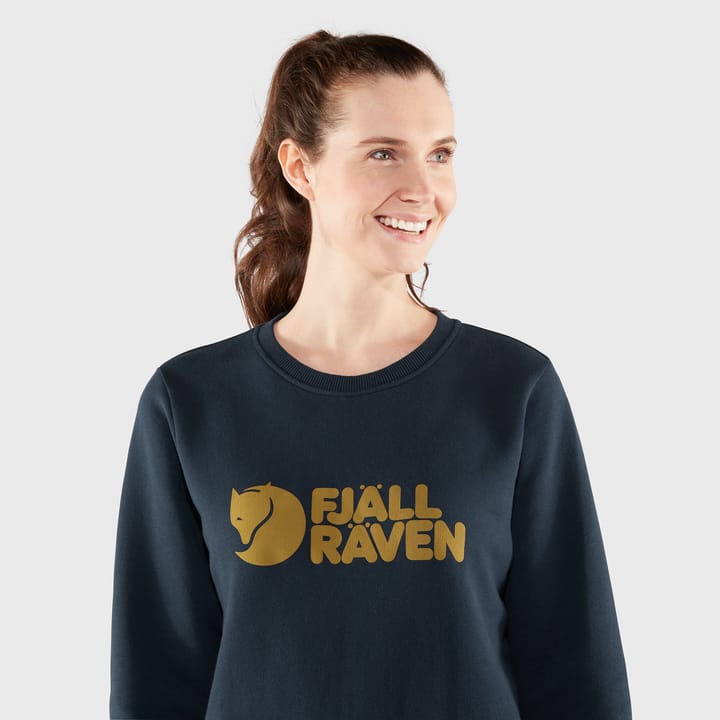 Fjällräven Women's Fjällräven Logo Sweater Dawn Blue/Terracotta Brown Fjällräven