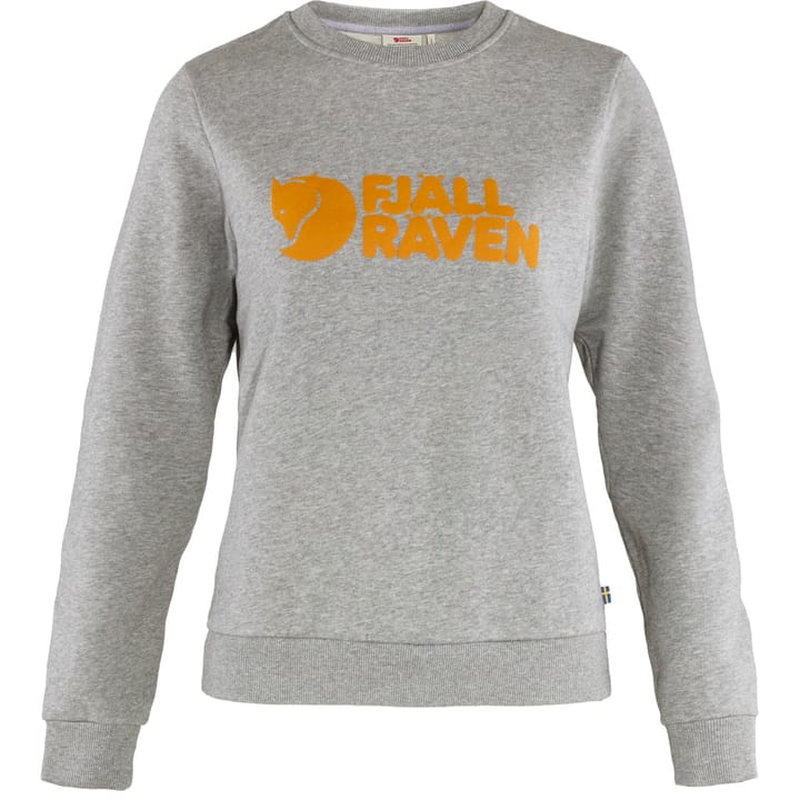 Fjällräven Women's Fjällräven Logo Sweater Grey Melange Fjällräven