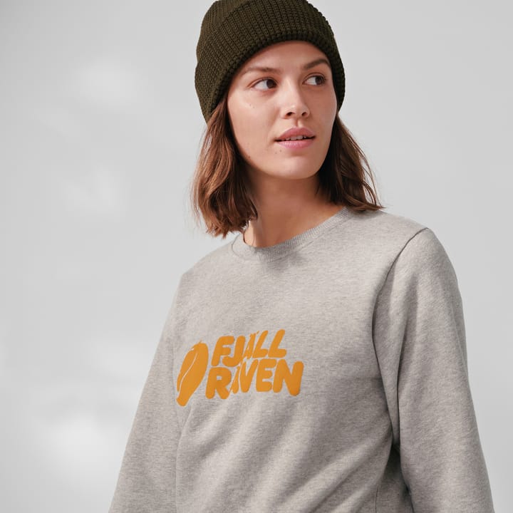 Women's Fjällräven Logo Sweater Deep Patina-Misty Green Fjällräven