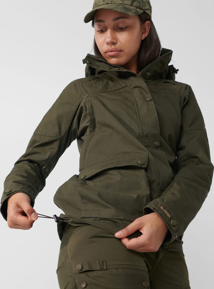 Fjällräven Women's Forest Hybrid Jacket Dark Olive Fjällräven