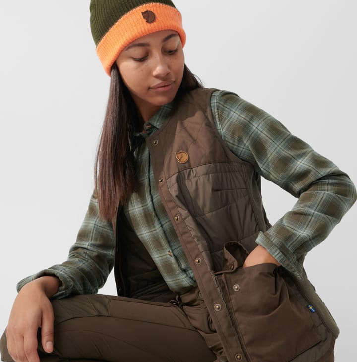 Fjällräven Women's Forest Wool Padded Vest Dark Olive Fjällräven