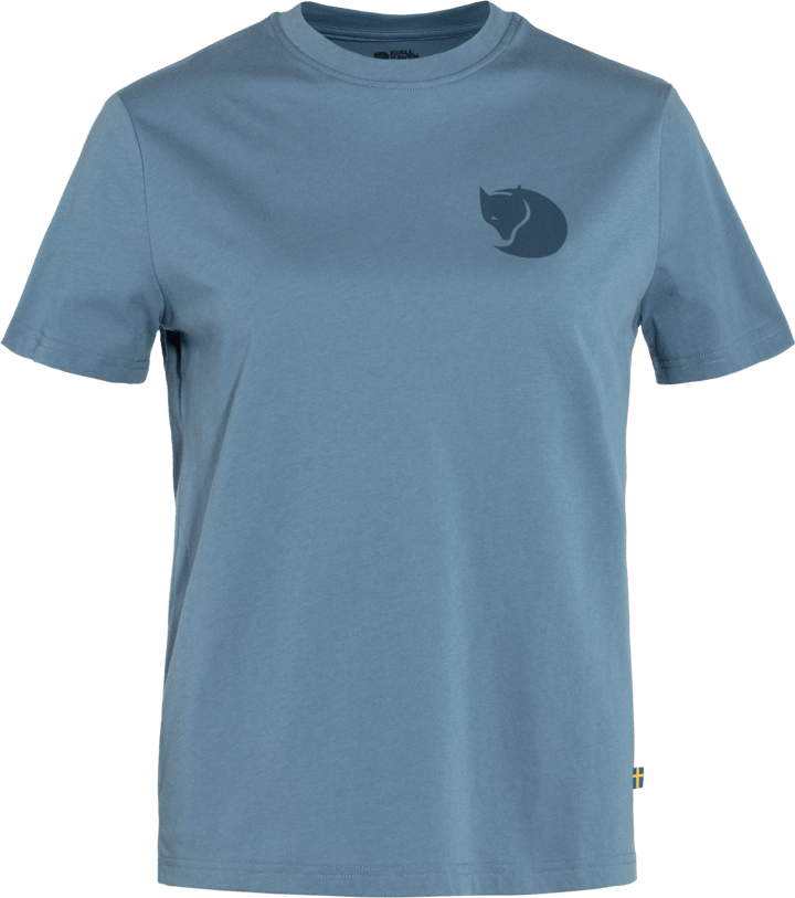 Fjällräven Women's Fox Boxy Logo Tee Dawn Blue Fjällräven