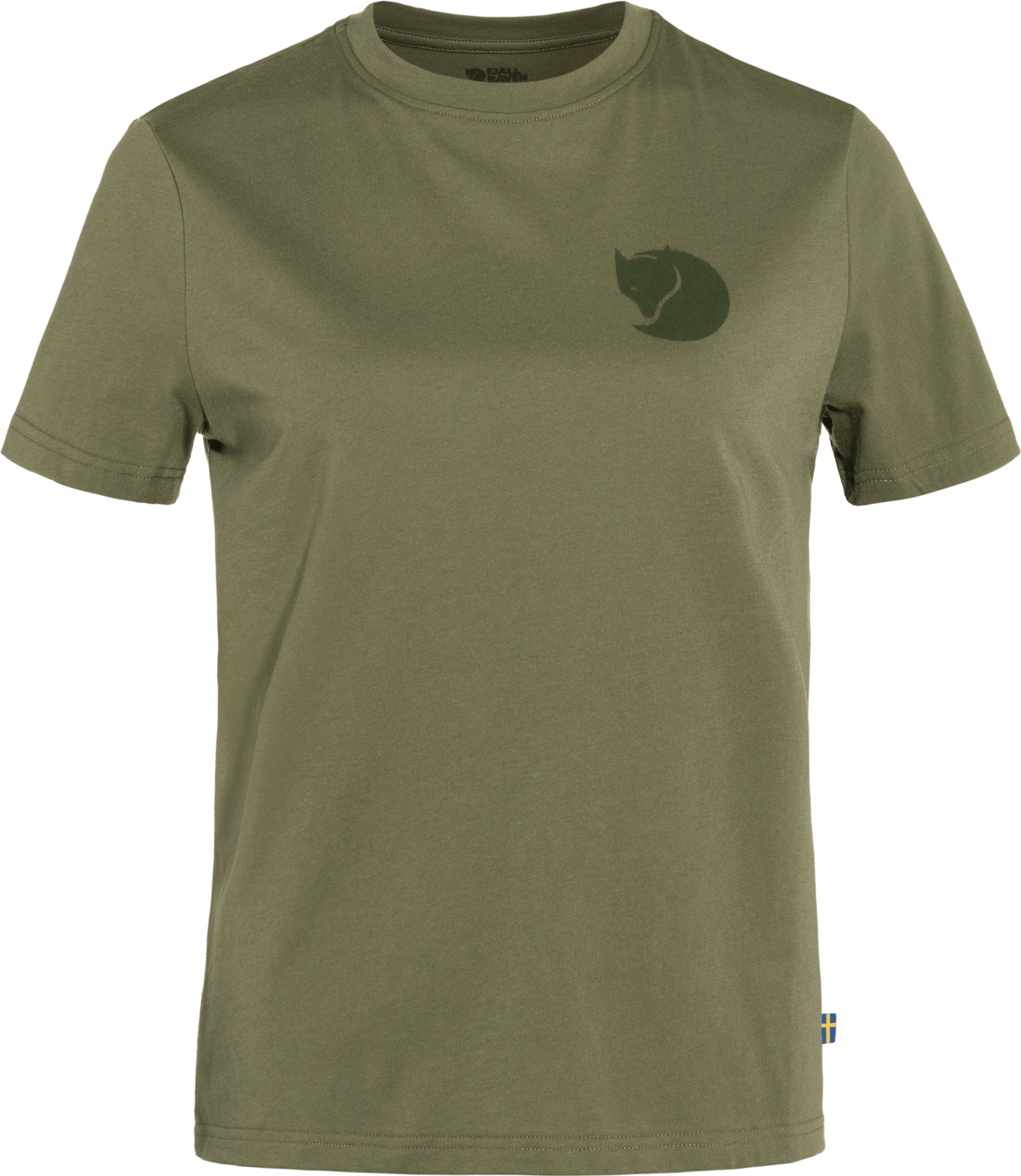 Fjällräven Women's Fox Boxy Logo Tee Green