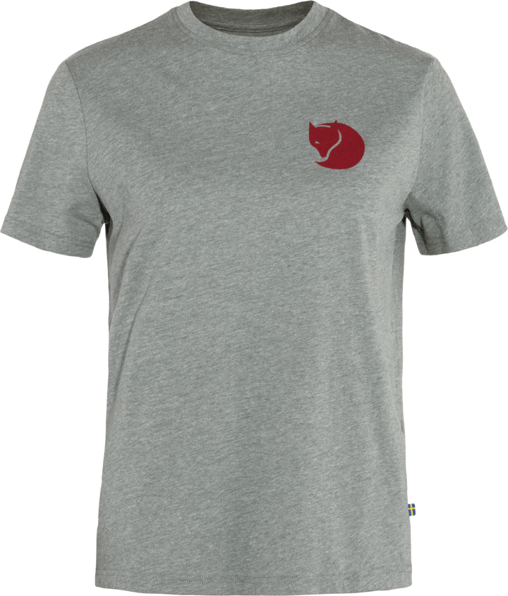 Fjällräven Women's Fox Boxy Logo Tee Grey-Melange Fjällräven