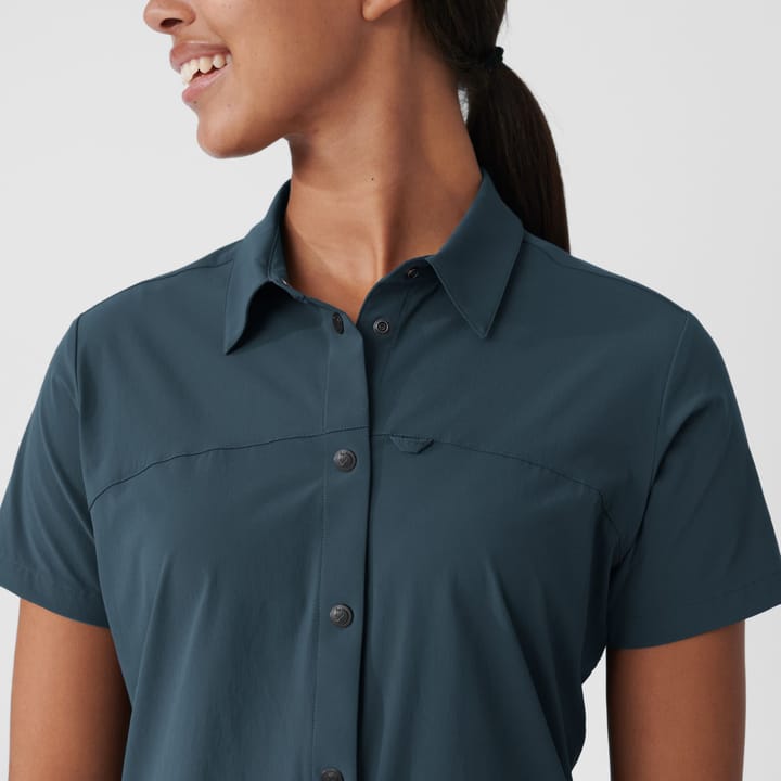 Fjällräven Women's High Coast Lite Shirt Short Sleeve Ultramarine Fjällräven