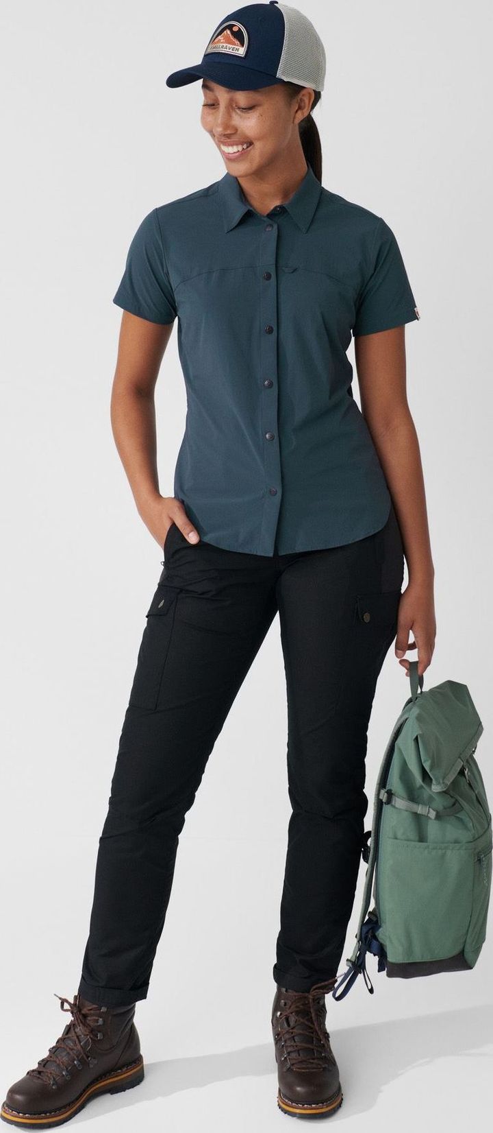 Fjällräven Women's High Coast Lite Shirt Short Sleeve Ultramarine Fjällräven