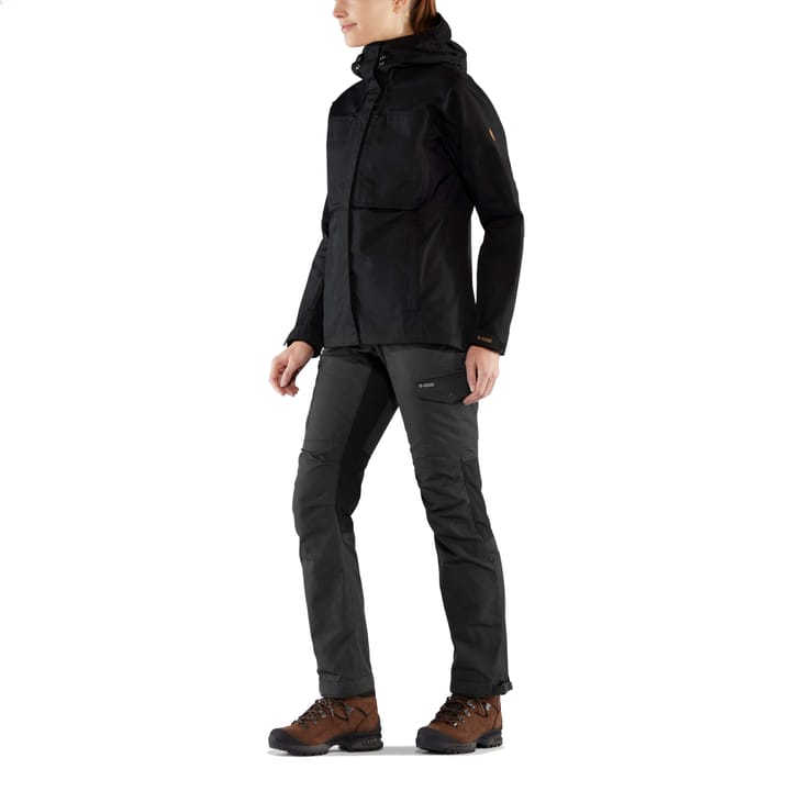 Fjällräven Women's Kaipak Trousers Curved Darkgarnet/Darkgrey Fjällräven