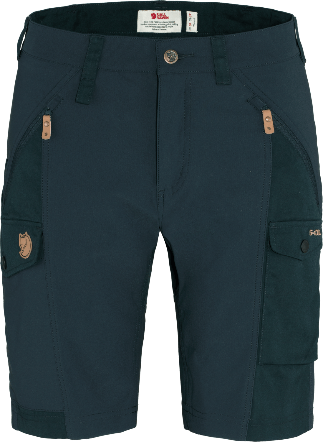 Fjällräven Women's Nikka Shorts Curved Dark Navy