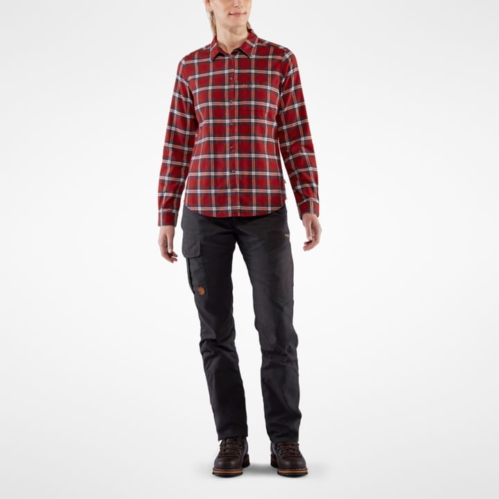 Fjällräven Women's Övik Flannel Shirt Deep Red Fjällräven