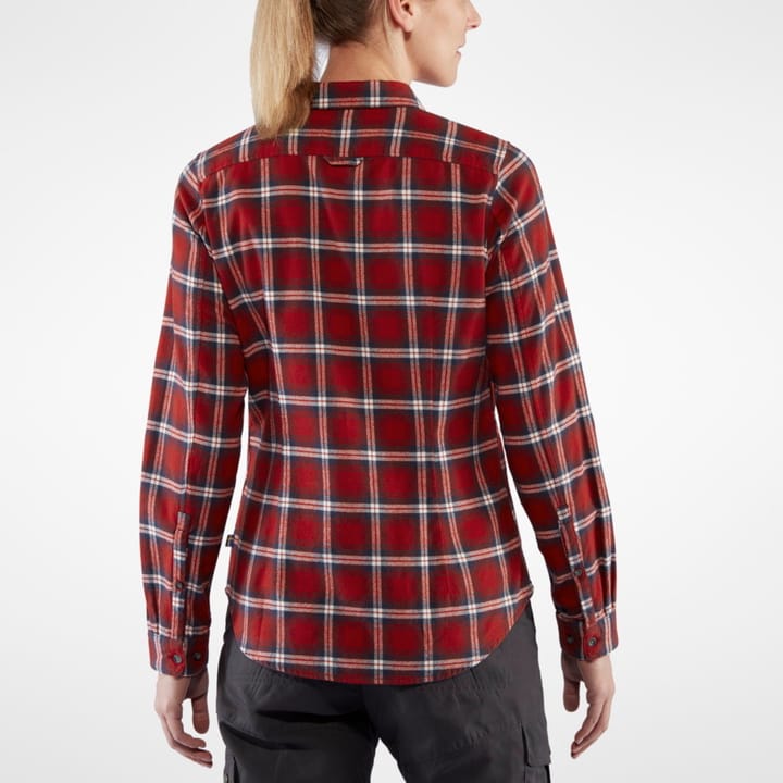 Women's Övik Flannel Shirt Deep Red Fjällräven